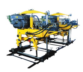 YD-22型液壓搗固機,雙導(dǎo)柱框架結(jié)構(gòu)，單缸升降方式